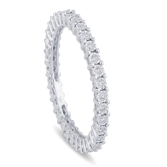 Anello Bliss Donna BL RUGIADA in Oro bianco Diamante 0.15 Ct 20114629 - 20114629